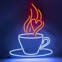 Неонова вивіска Чашка кави з серцем (415х500) купити в Харкові за ціною 3  956.25 грн.